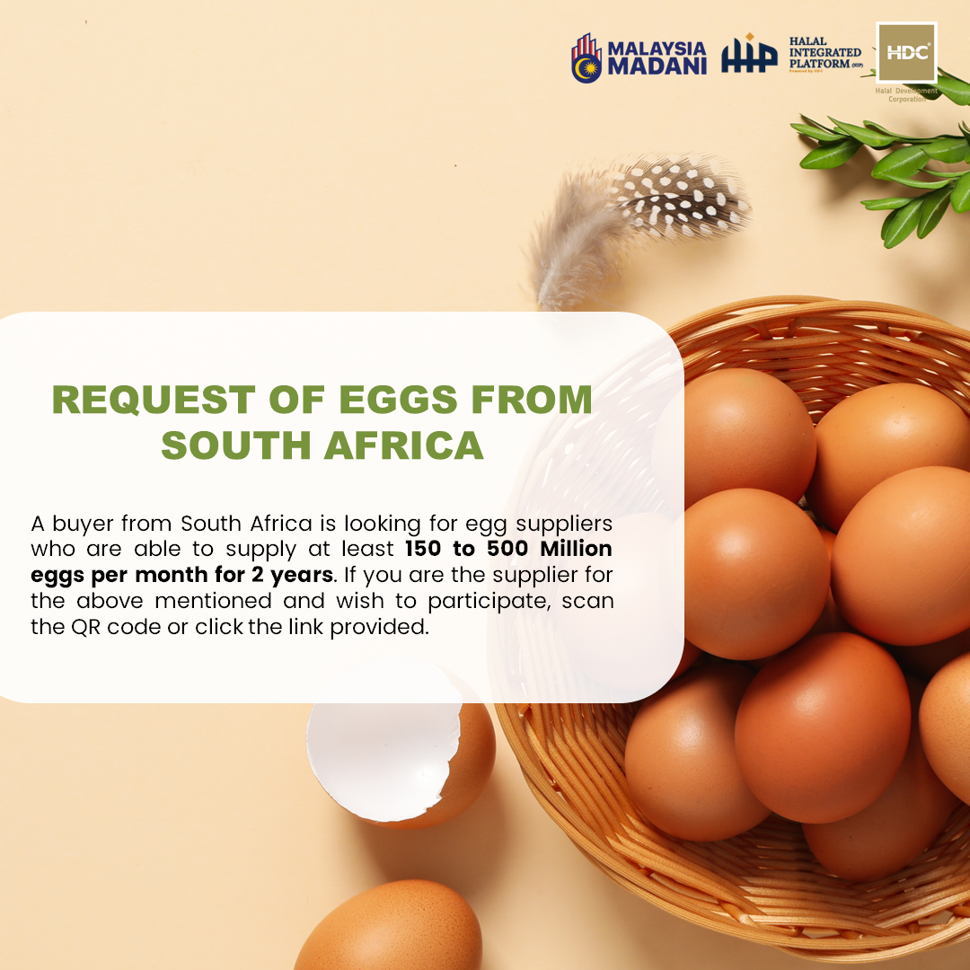Request of Eggs From South Africa